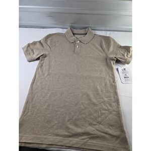 George Mens XS 30-32 Short Sleeve Polo Shirt Tan Khaki Cotton Blend NWT